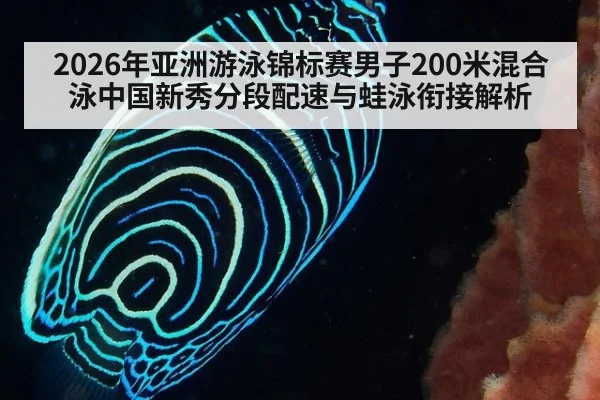 2026年亚洲游泳锦标赛男子200米混合泳中国新秀分段配速与蛙泳衔接解析